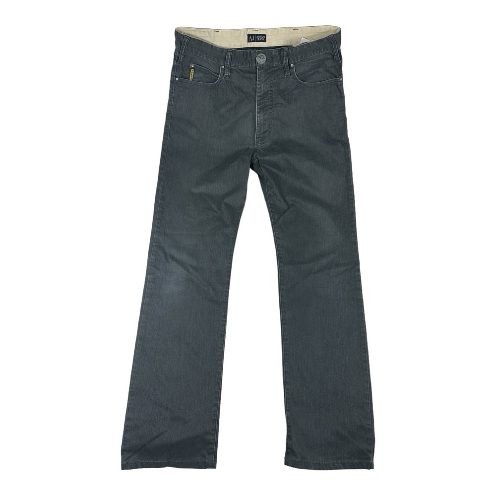 Armani Jeans Gray Wash Cotton Blend Mens Straight Jeans 31x31 J31MT